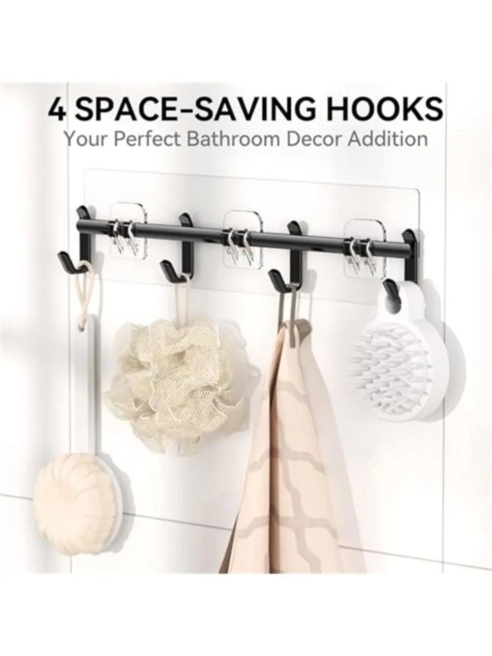 Shower Caddy Wall Mount Stainless Steel Bathroom Organizer Adhesive Shelves Set